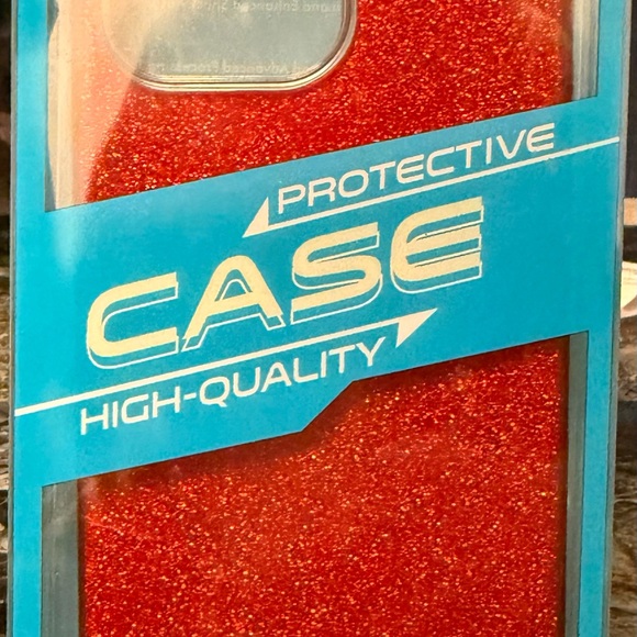 iPhone 15 Pro Max Case - Ruby Red Sparkle - Picture 5 of 6